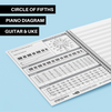 Blank Sheet Music Composition Manuscript Notebook (Music Stamps)