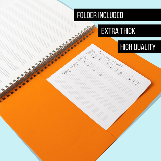 iVideosongs Blank Sheet Music Composition Manuscript Notebook (3-Pack Bundle)