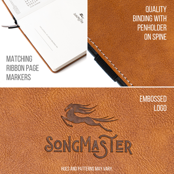 Songmaster Crazy Horse Leather Songwriting Journal