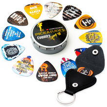  Pickatudes Country 12 Guitar Picks & Keychain