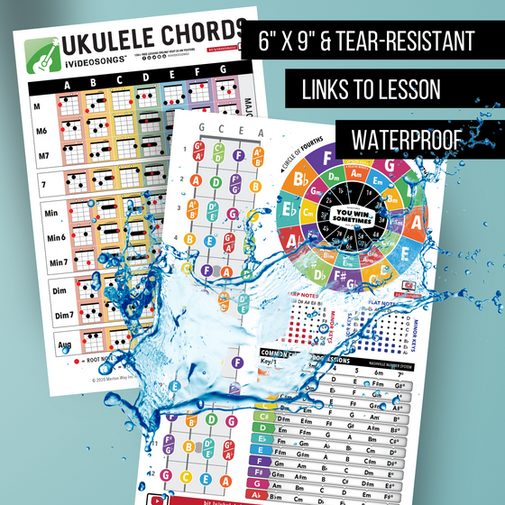 Ukulele Chords Poster & Chord Chart Bundle