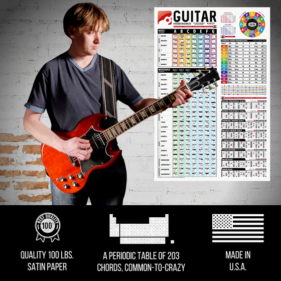 Guitar Reference Poster (24" x 36")