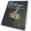 Wide Staff Blank Sheet Music ("Treasure Chest" Cover)