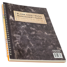  Blank Sheet Music Composition Manuscript Notebook (Retro Black)
